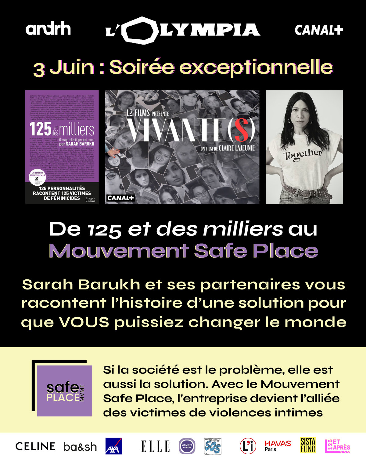 Le Mardi 3 juin à l’Olympia : Entrez dans la Safe Place !