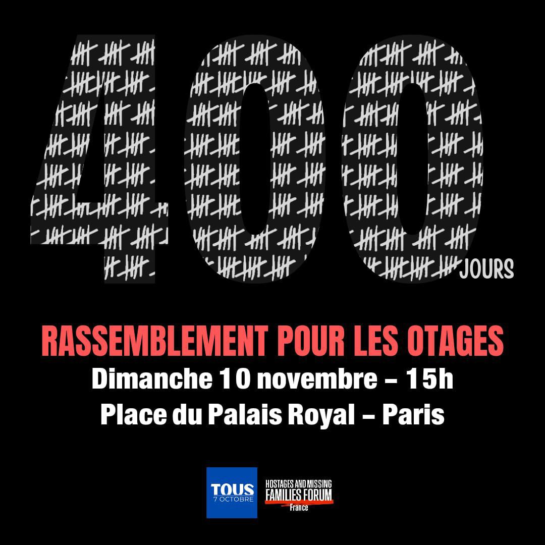 Dimanche 10 novembre, 2 RV à Paris : pour la libération des otages du Hamas, pour les Iraniennes otages de la République Islamique d’Iran.
