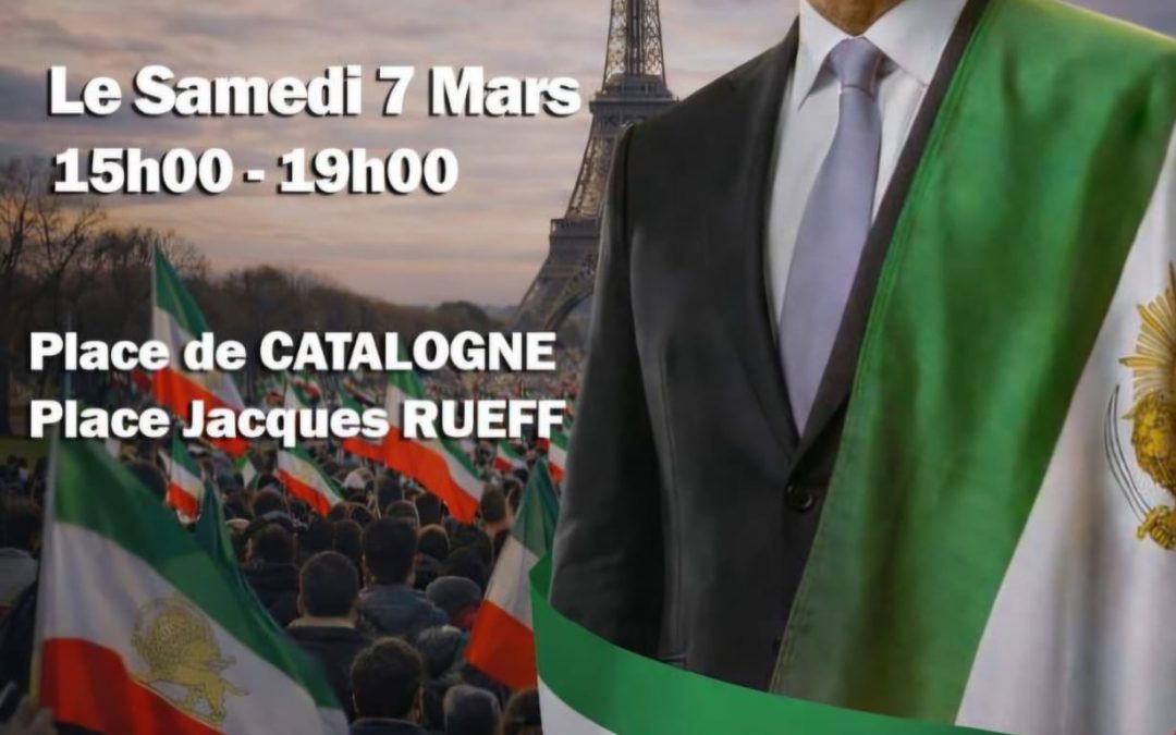 Samedi 7 mars 15h : Marche de soutien à la révolution iranienne.