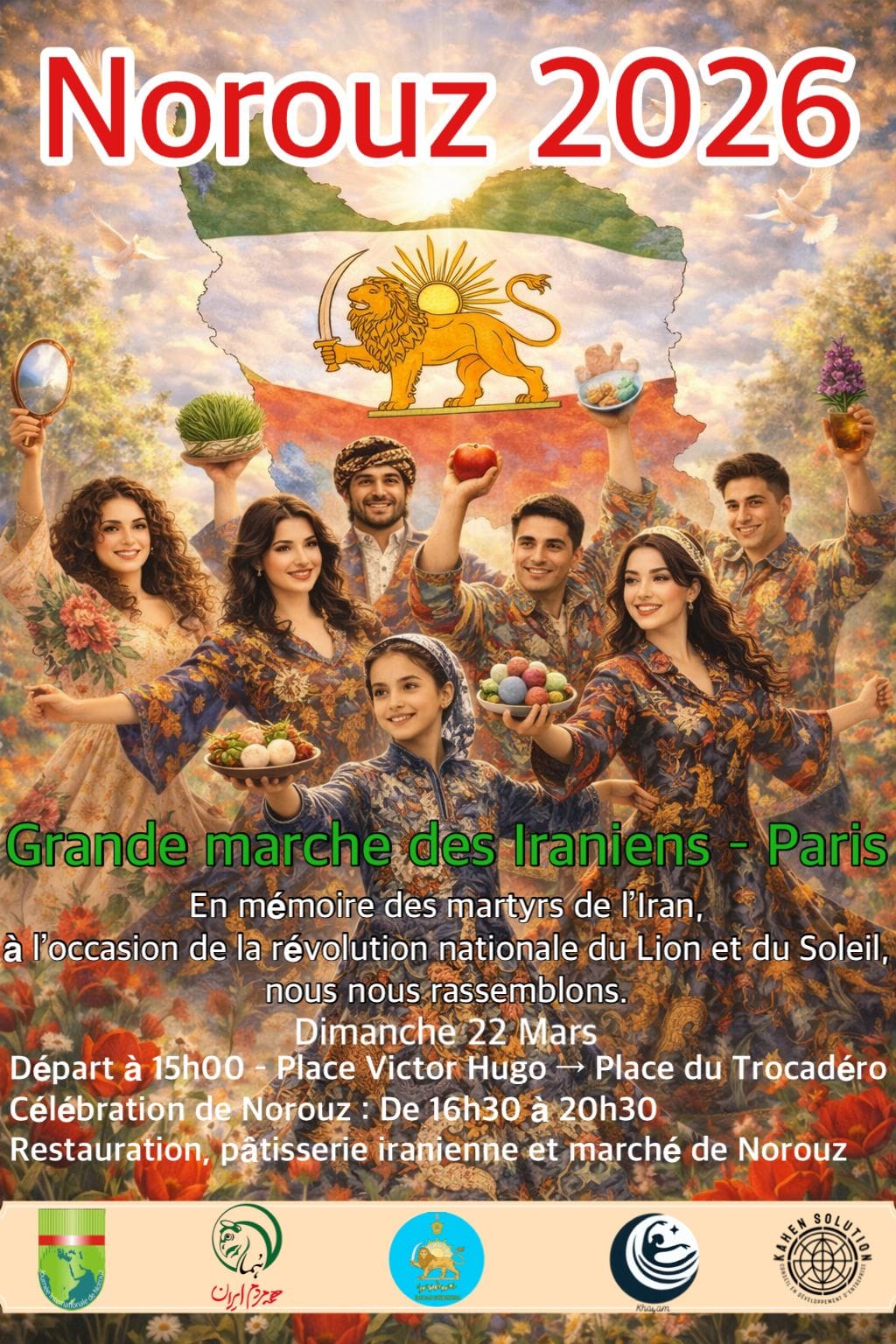 Célébrons Norouz lors de la Marche dimanche 22 mars 15h