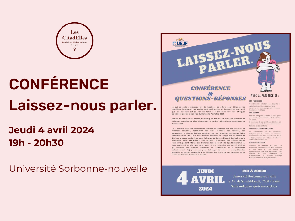 Jeudi 4 avril : Conférence à l’université Sorbonne Nouvelle