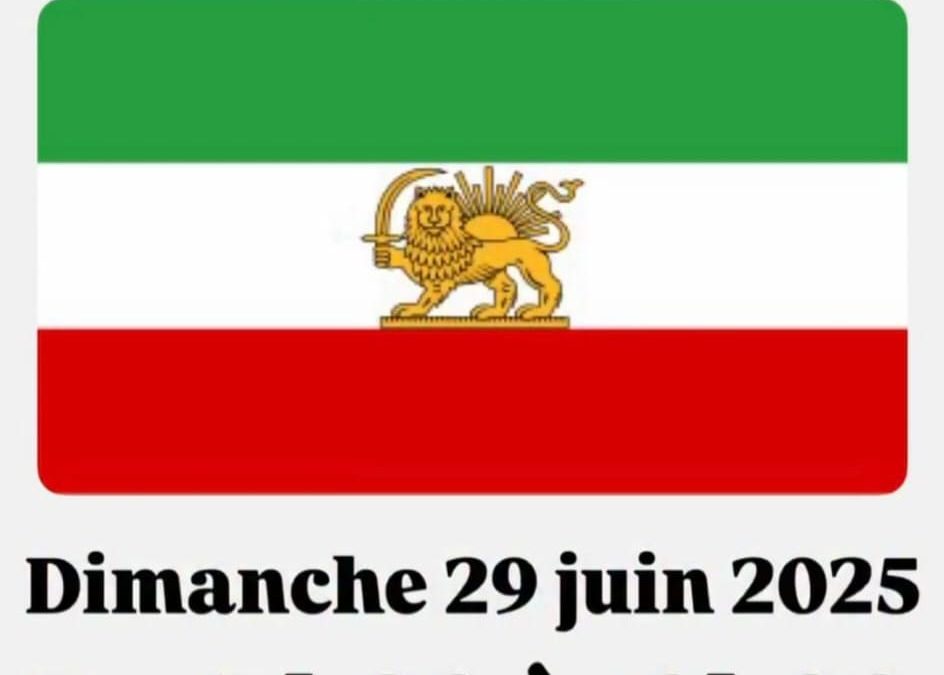 Dimanche 29 juin, 17h-19h Marche pour un Iran libre