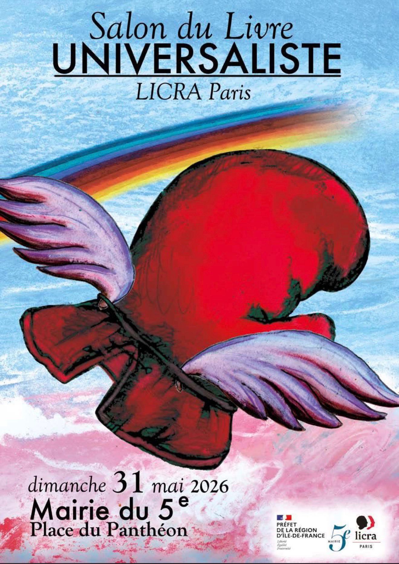 Affiche du Salon du livre universaliste de la Licra Paris