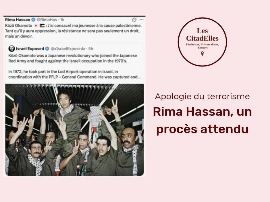 Proces Rima Hassan 19 10 26 procès de Rima Hassan pour apologie du terrorisme les 19-20 octobre